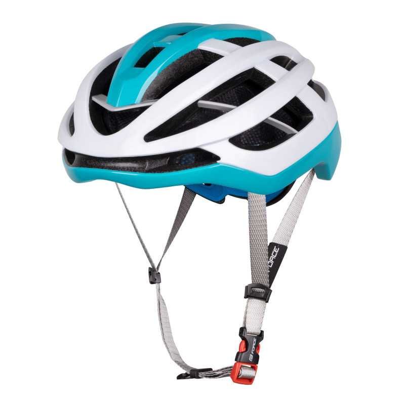 Casque Force FORCE LYNX BLANC-TURQUOISE