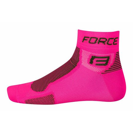 Calcetines cortos de compresión FORCE ROSA