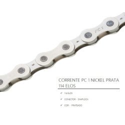 CADENA PC 1 NICKEL PLATA 114 ENLACE