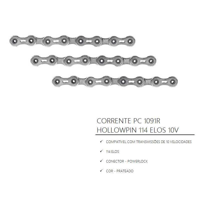 CHAîNE PC 1091R HOLLOWPIN 114 LINKS 10 VITESSES CHAîNE PC 1091R HOLLOWPIN 114 LINKS 10 VITESSES