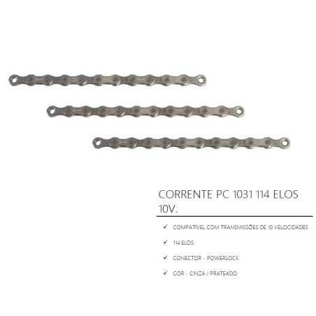CHAîNE PC 1031 114 LINKS 25 PCS 10 VITESSES