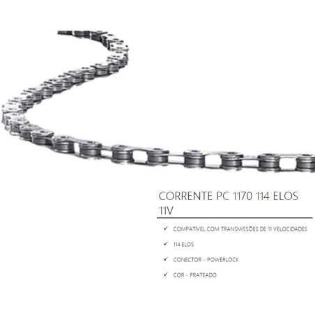 CHAîNE PC 1170 114 LINKS 11 VITESSES