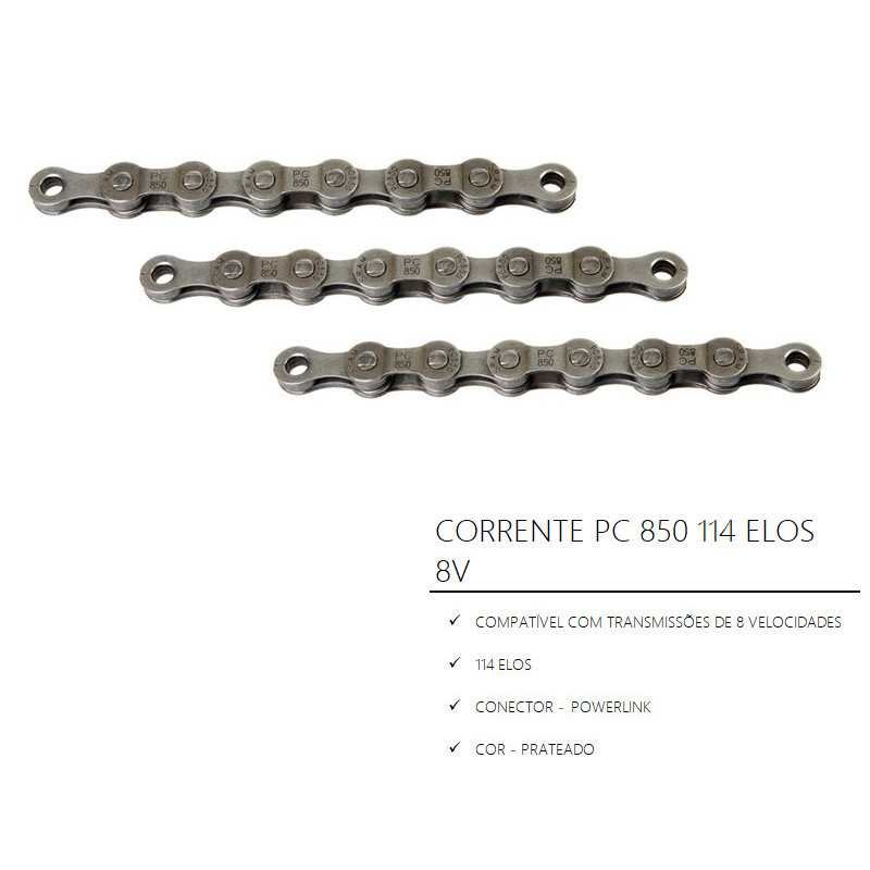 CHAîNE PC 850 114 LINKS 8 VITESSES CHAîNE PC 850 114 LINKS 8 VITESSES