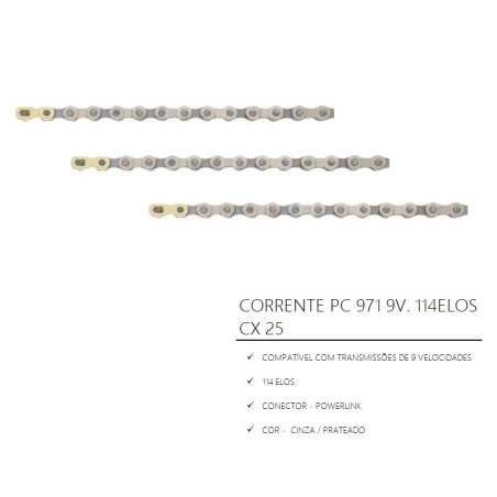 CORRENTE PC 971 11 4ELOS 9 VELOC. 