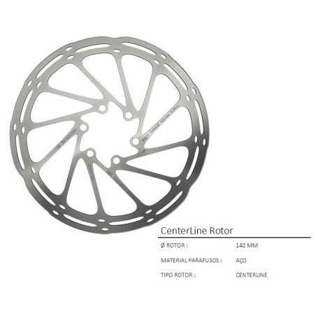 DISC BRAKE CENTERLINE 140MM ROUNDED