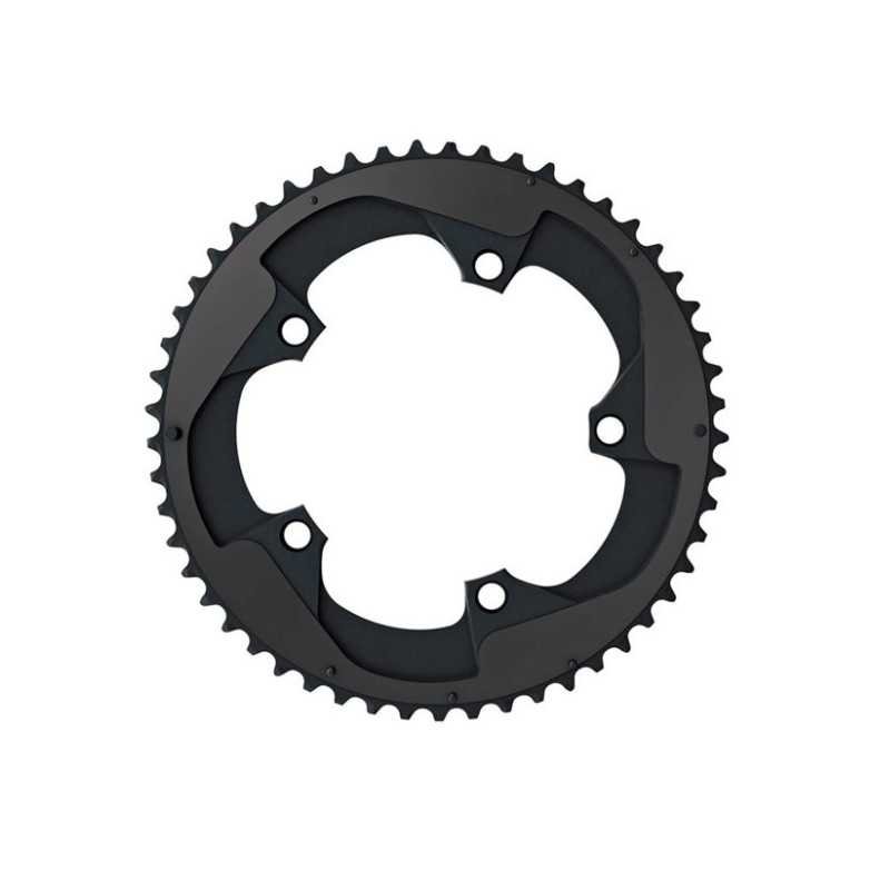 CHAINRING RED 52T 110 BCD 5MM 11 SPEED ALUMINUM BLACK CHAINRING RED 52T 110 BCD 5MM 11 SPEED ALUMINUM BLACK