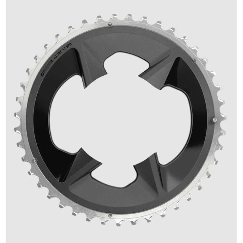 CHAINRING 43T 94 BCD RIVAL AXS 2X12 SPEED ALUMINUM BLACK CHAINRING 43T 94 BCD RIVAL AXS 2X12 SPEED ALUMINUM BLACK