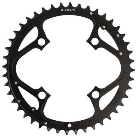 PLATO 44D 104 BCD 4MM ALUMINIO NEGRO