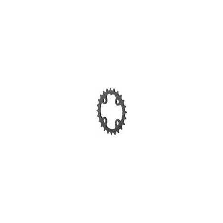 PLATEAU 22D 64 BCD 10 VITESSES ALUMINIUM NOIR