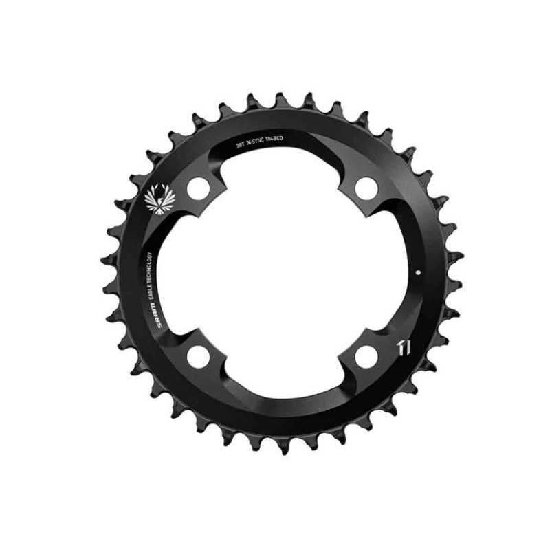 CHAINRING 38T 104 BCD 12 SPEED ALUMINUM BLACK CHAINRING 38T 104 BCD 12 SPEED ALUMINUM BLACK