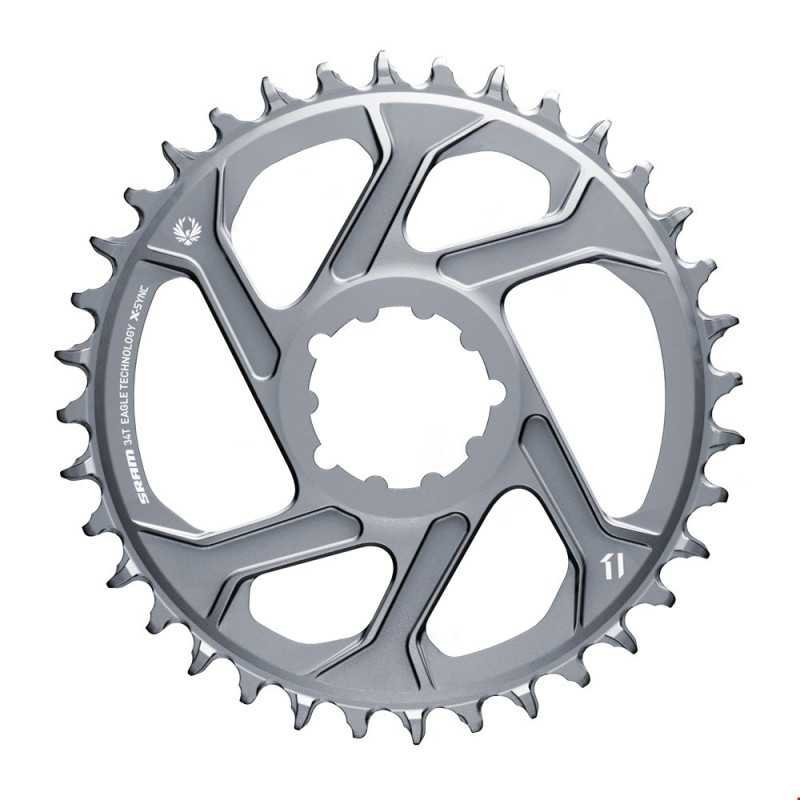 CHAINRING 34T DDIRECT MOUNT 6MM 12 SPEED X01/XX1 ALUMINUM GRAY CHAINRING 34T DDIRECT MOUNT 6MM 12 SPEED X01/XX1 ALUMINUM GRAY
