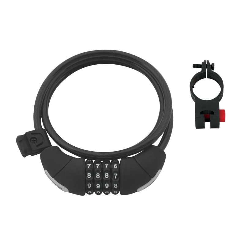 Cadeado Código 120cm/8mm Preto Cadeado Código 120cm/8mm Preto