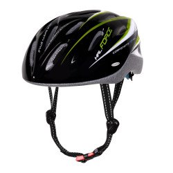 Helmet FORCE HAL BLACK-GREEN-WHITE