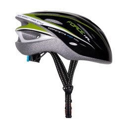 Casque FORCE HAL NOIR-VERT-BLANC