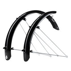 Mudguard FORCE58 Aluflex 20" with struts,black