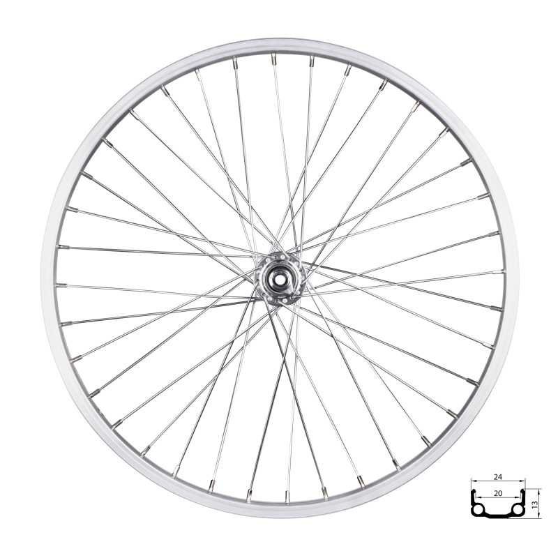 FRONT WHEEL RMX 20, PRATEADO 406X20 HUB F80428 FRONT WHEEL RMX 20, PRATEADO 406X20 HUB F80428