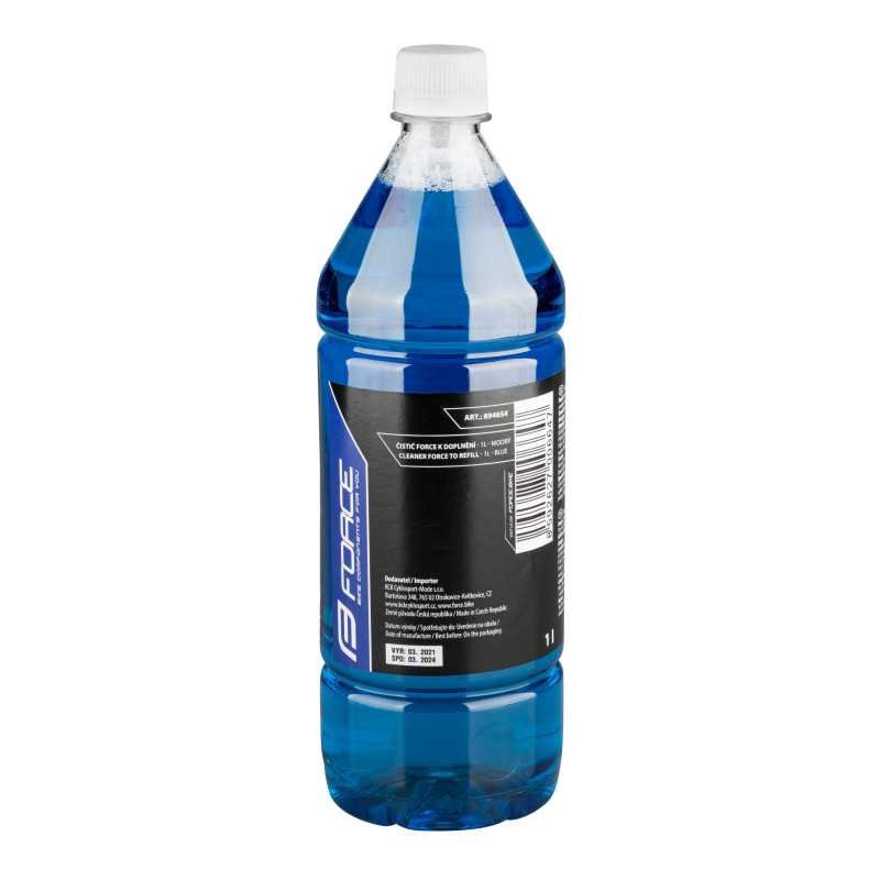 Limpador FORCE para reabastecer 1L Azul