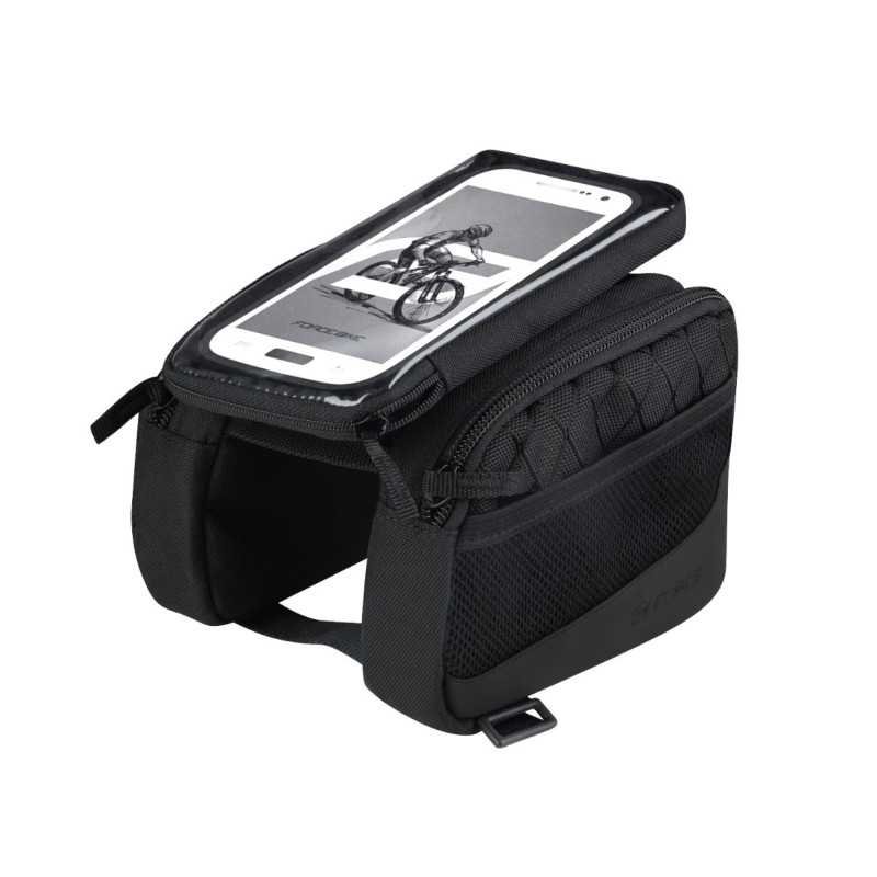Seat bag FORCE DUAL smartphone black Seat bag FORCE DUAL smartphone black
