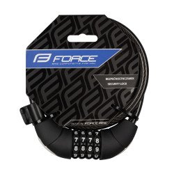 Lock F LUX spiral code with holder 85cm/10mm black