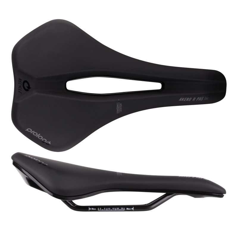 Selle PROLOGO AKERO R PAS ACIER RECYCLÉ 160 noir