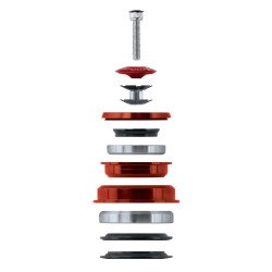 Caja Direccion FORCE TAPER 11/8" - 11/2" ROJO