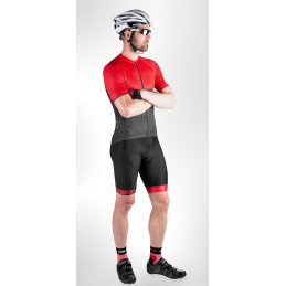 Shorts FORCE F B51 BLACK-RED