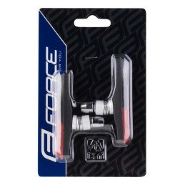 BRAKE SHOES FORCE ONE-OFF BLACK-RED 70MM
