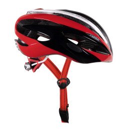 HELMET FORCE ROAD BLACK-RED-WHITE