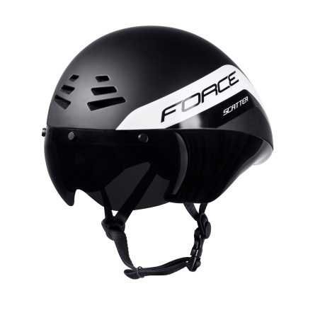 Capacete FORCE SCATTER timetrial Preto