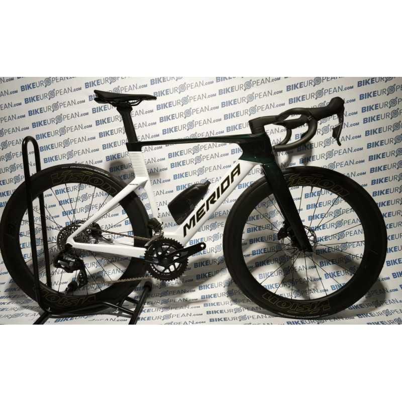 BICICLETA MERIDA REACTO 7000 HALO GREEN/PEARL WHITE + STICKER