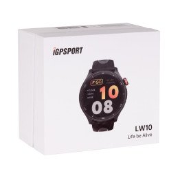IGPSPORT LW10 WATCH, DARK BLACK/TITANIUM SILVER