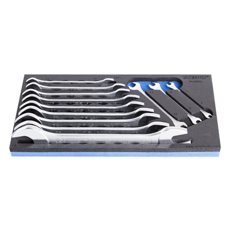 SET OF OPEN END WRENCHES IN SOS TOOL TRAY
