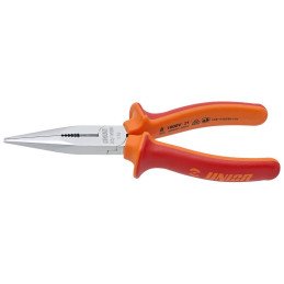 LONG NOSE PLIERS WITH SIDE CUTTER AND PIPE GRIP STRAIGHT 200MM