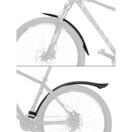 GARDE-BOUE FORCE GRAND, 24"-29" PLASTIC, NOIR