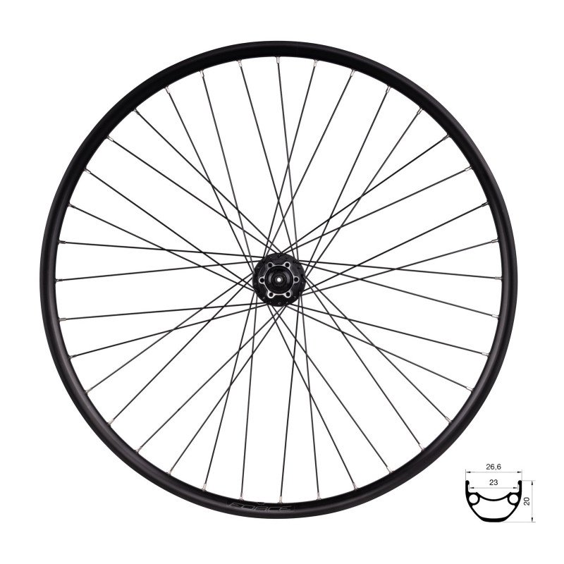 ROUE ARRIÈRE FORCE XC DISC 622X23 FHM475-6B 36H