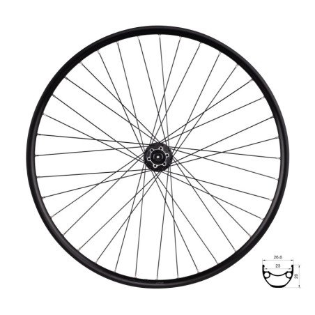 WHEEL FRONT FORCE XC DISC 622X23 HBM475-6B 36H