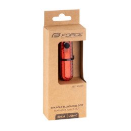 LUZ TRASEIRA FORCE DOT 20LM 5X LED USB