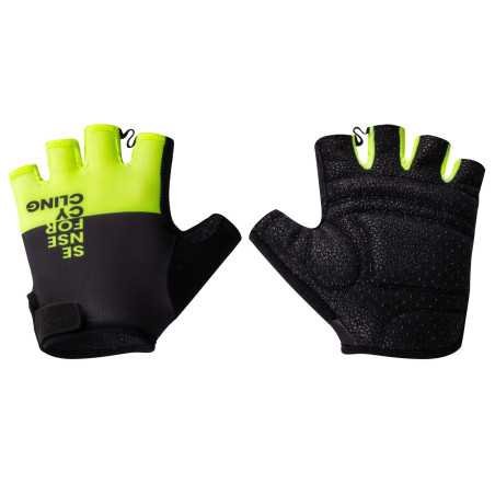 GUANTES FORCE FINE NEGRO-AMARILLO