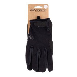 GLOVES FORCE MTB MOUNT BLACK