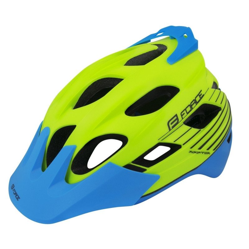 Casco Force Raptor AMARILLO-AZUL