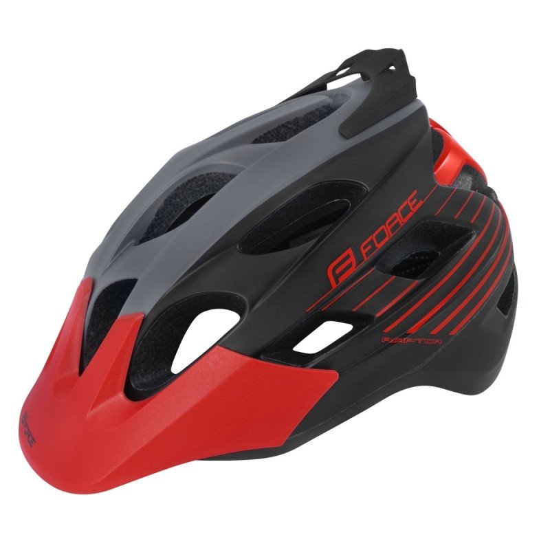 Casco Force Raptor GRIS-ROJO