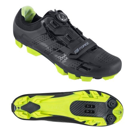 Sapatos Force MTB CRYSTAL PRETO-AMARELO