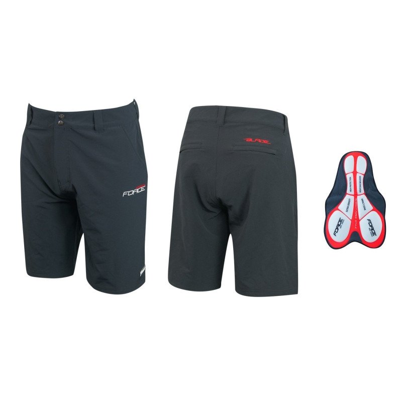 Calções FORCE BLADE MTB PRETO