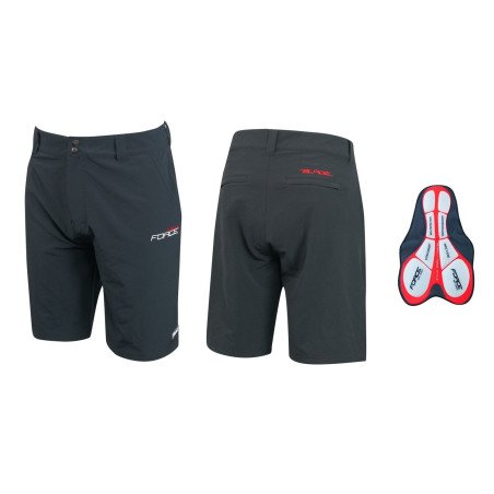 Calções FORCE BLADE MTB PRETO