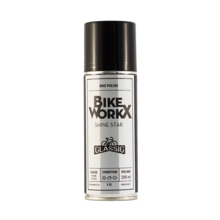 Spray brilho BikeWorkx Shine Star 200ml (caixa de 6 unidades