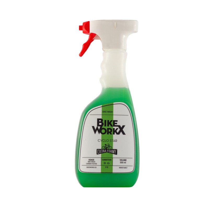 BikeWorkx Cyklo Star espuma de mantenimiento y limpieza 500ml