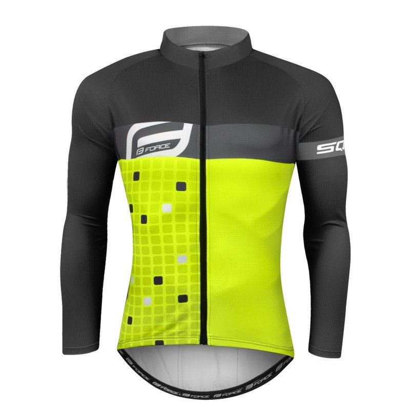 Jersey de manga larga FORCE SQUARE AMARILLO Jersey de manga larga FORCE SQUARE AMARILLO