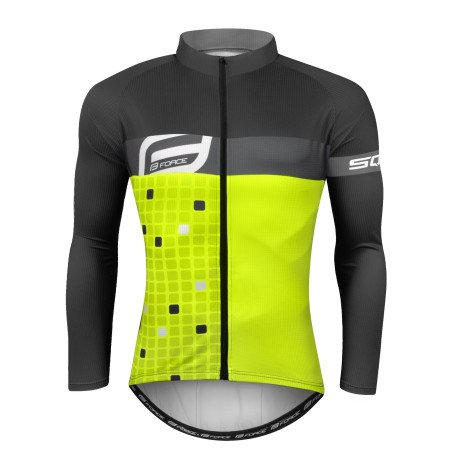 Jersey FORCE SQUARE long sleeves YELLOW