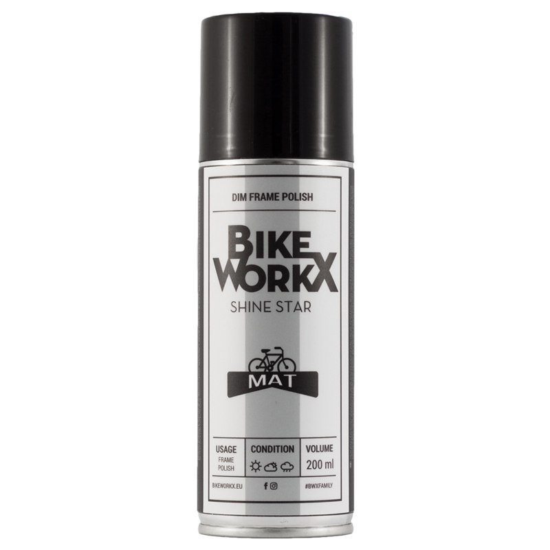Spray BikeWorkx Shine Star MATT 200ml (caja 6 unidades x 200ml) Spray BikeWorkx Shine Star MATT 200ml (caja 6 unidades x 200ml)