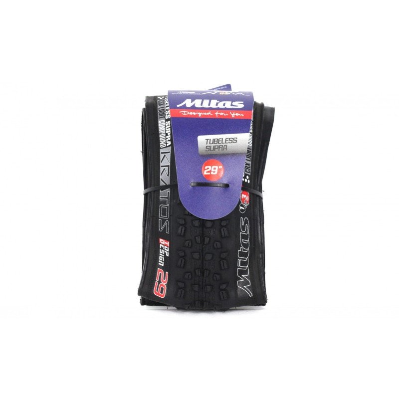 Pneu MITAS 27.5x2.45 R10 KRATOS Tubeless Supra Textra + Tubeless Pneu MITAS 27.5x2.45 R10 KRATOS Tubeless Supra Textra + Tubeless